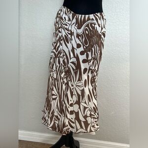 LAmade Brown and White Skirt